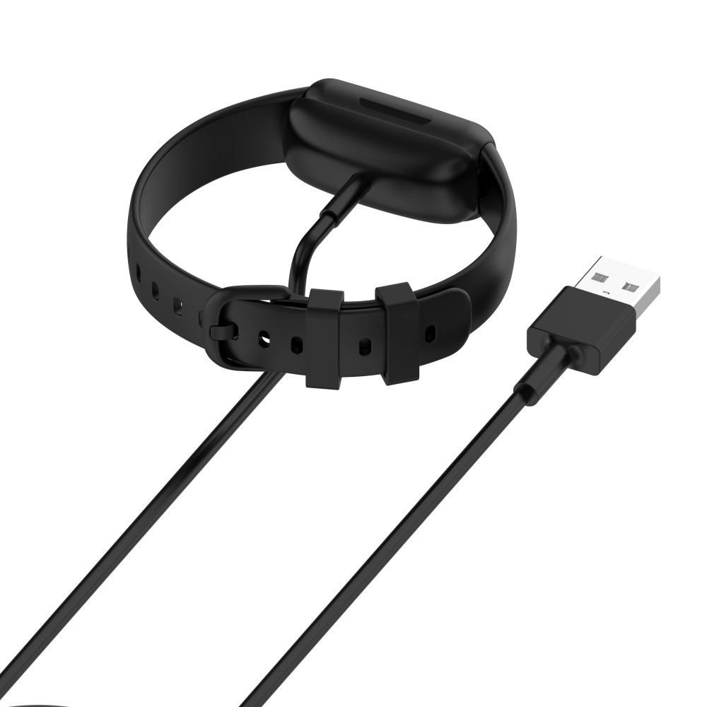(1m) USB Ladekabel Dockingstation für Fitbit Inspire 3 Smart Watch - Schwarz