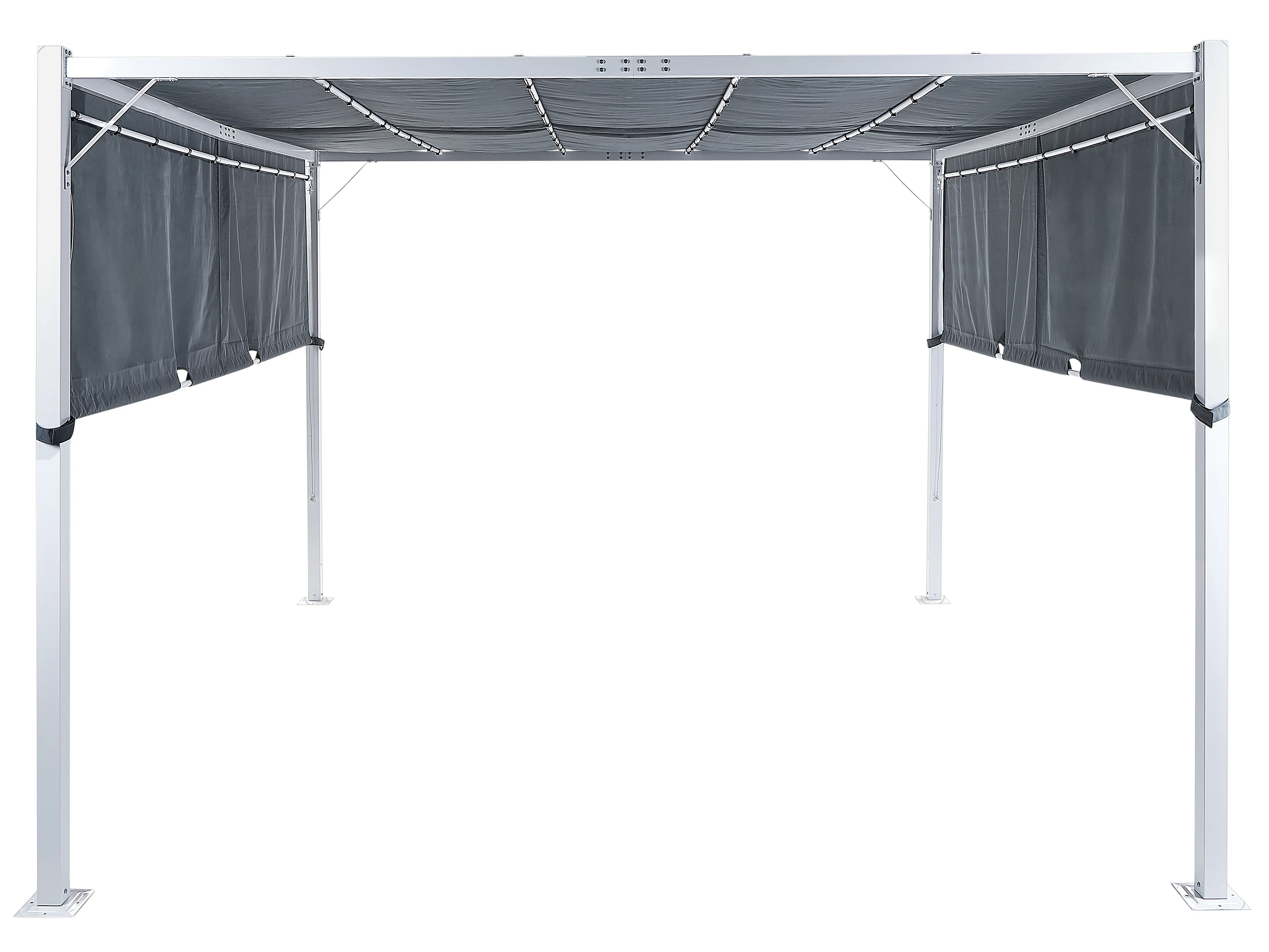 Paviljoen LED PARGA Metaal 310 cm 310 cm Grijs