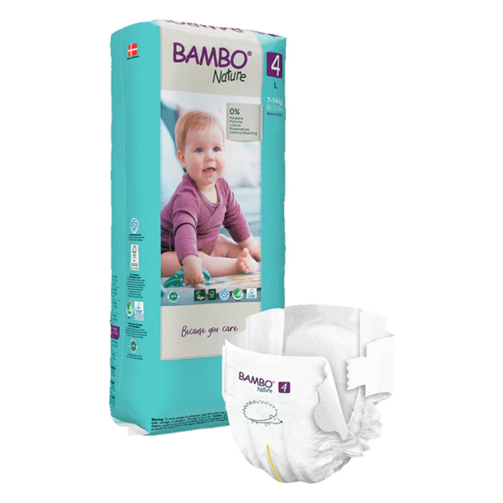 Bambo Nature Luiers Maat 4 (7-14 kg)48 stuks