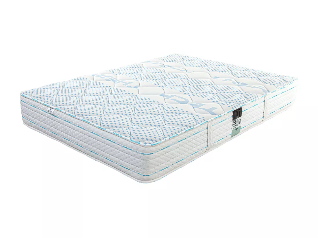 Matelas 140x190 cm, Thermotec, 24 cm, mémoire de forme, ferme + 2 oreillers