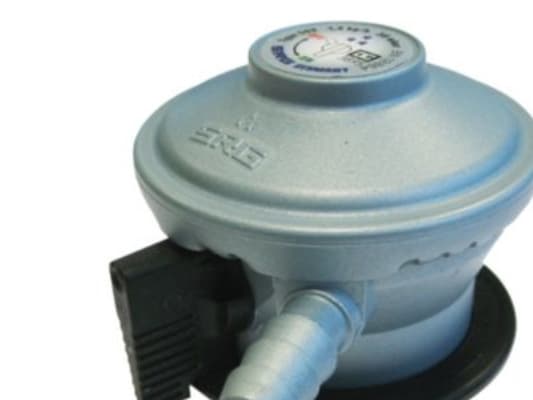 Lavtryksregulator 30mb - til flaskegas med click-on ventil