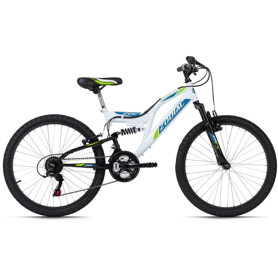 KS Cycling Kinder-Mountainbike 24'' Zodiac RH 38 cm Weiß-Grün