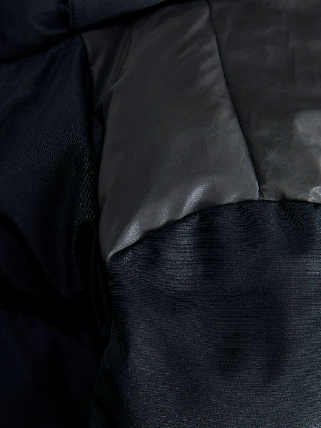 JACK & JONES gewatteerde winterjas JCOAERO met tekst zwart