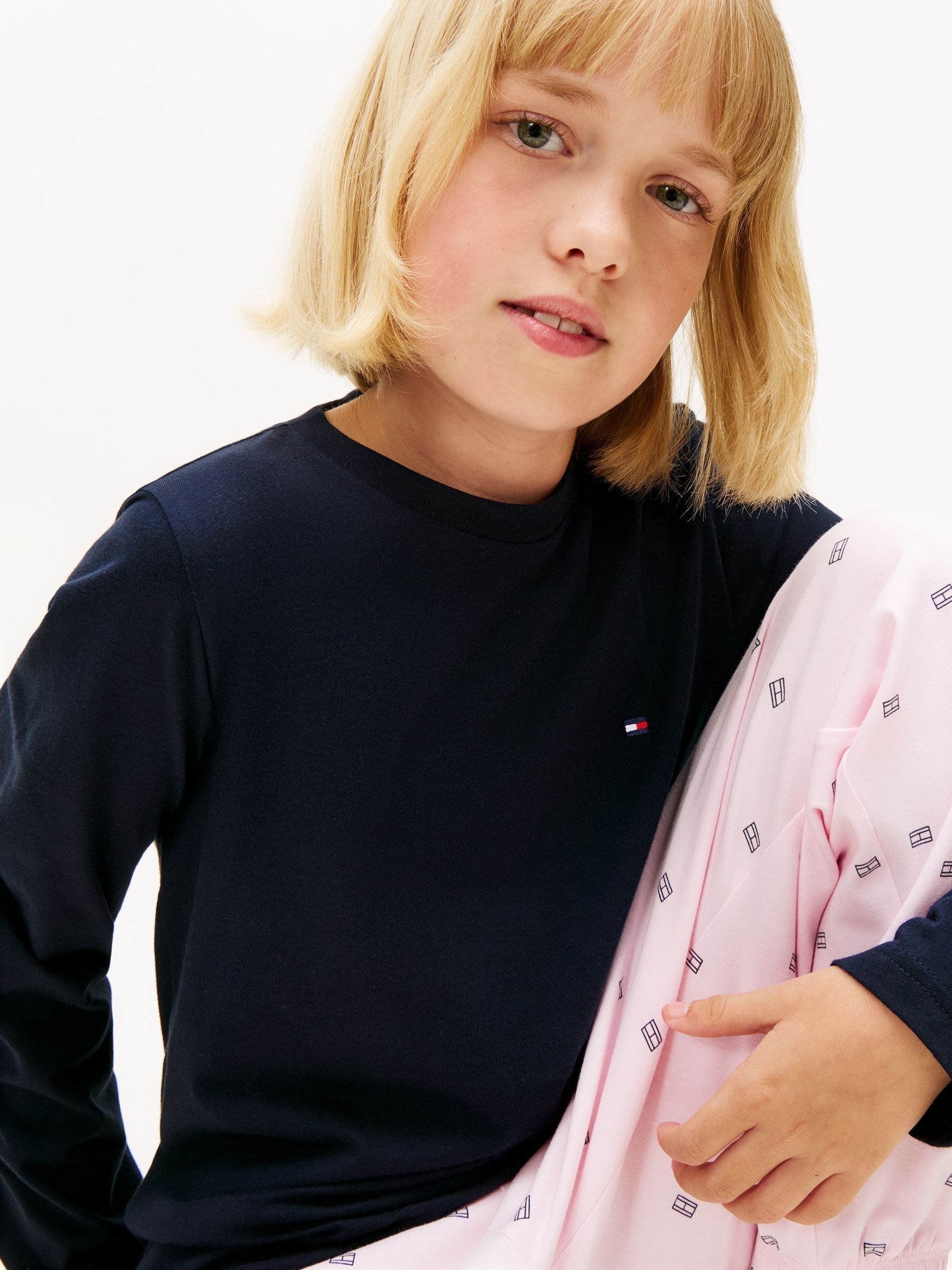 Tommy Hilfiger 2 Pack Signature Long Sleeve T-Shirts