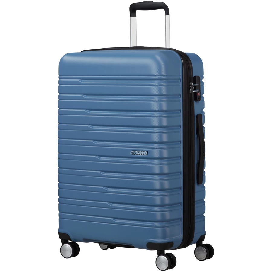 American Tourister Flashline - 4-Rollen-Trolley M 67 cm erw. coronet blue