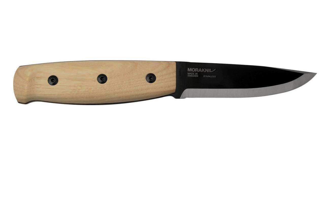 Morakniv Wit 14084 Ash Wood, Black Blade, bushcraftmes