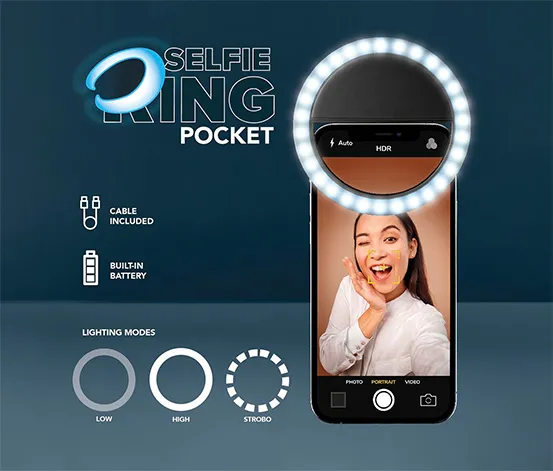 LED-Selfie-Lichtring mit 30 LEDs