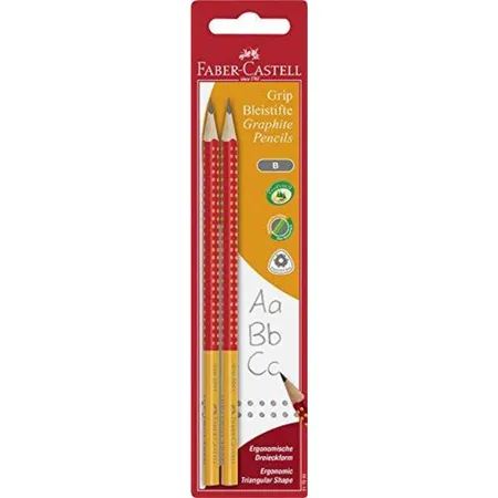 Faber-Castell Bleistift Grip Two Tone2 Stück, sortiert
