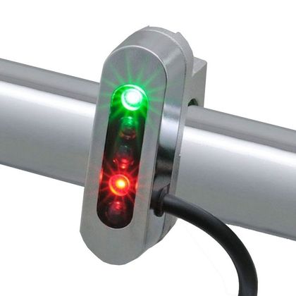 Indicateur de témoins Daytona chrome Universel