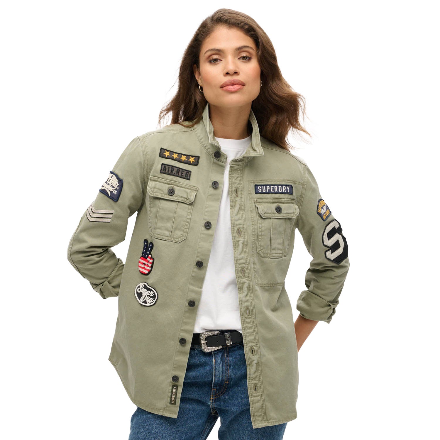 Superdry  Scoutshirt met lange mouwen