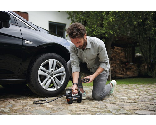 Worx 20V WX092.9 Snoerloze compressor en schijnwerper (zonder accu en lader)