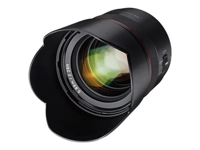Samyang AF - Telefoto objektiv - 75 mm - f/1.8 FE - Sony E-mount - for Sony Cinema Line; a VLOGCAM; a1; a1 II; a6700; a7 IV; a7C; a7C II; a7CR; a7R V; a9 III