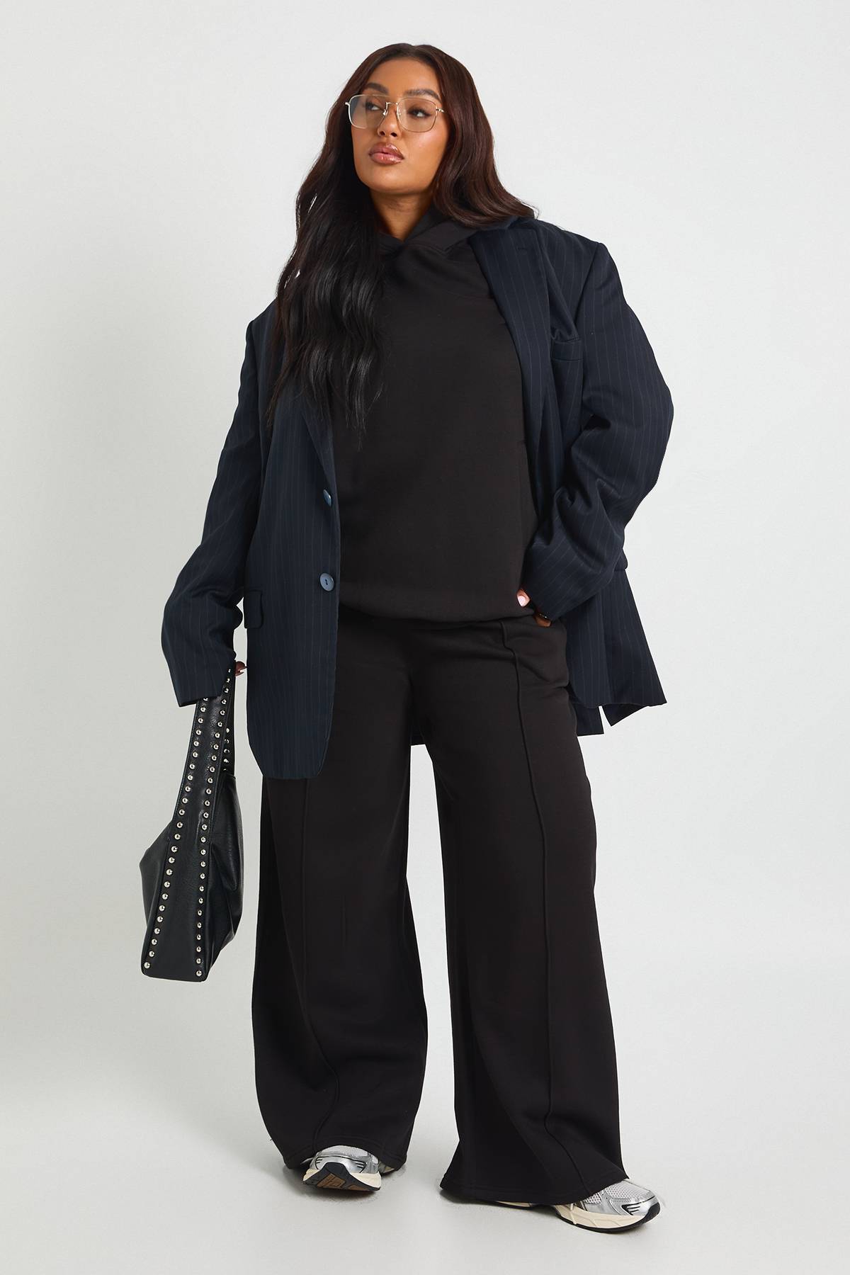 boohoo Sweat à Casynthétiqueche Oversize Plus Core Basic avec Coutures Raglan