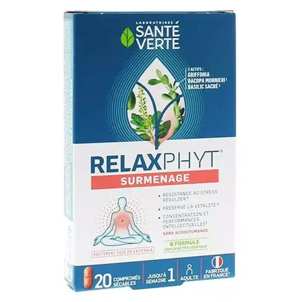 Santé Verte Relaxphyt Overwork 20 comprimidos