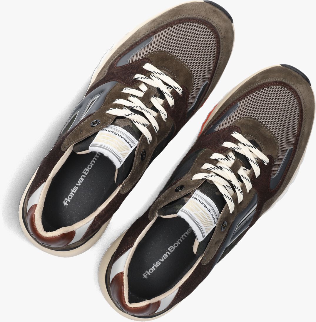 groene floris van bommel lage sneakers sfm-10154 de treener