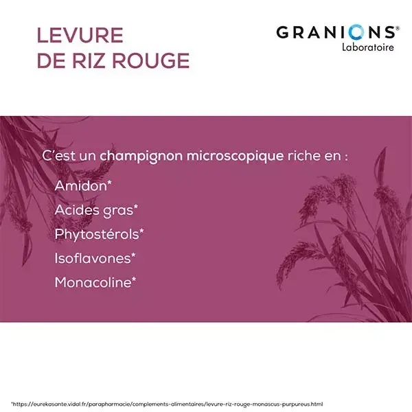 Granions Arroz Vermelho Fermentado 150mg 30 cápsulas