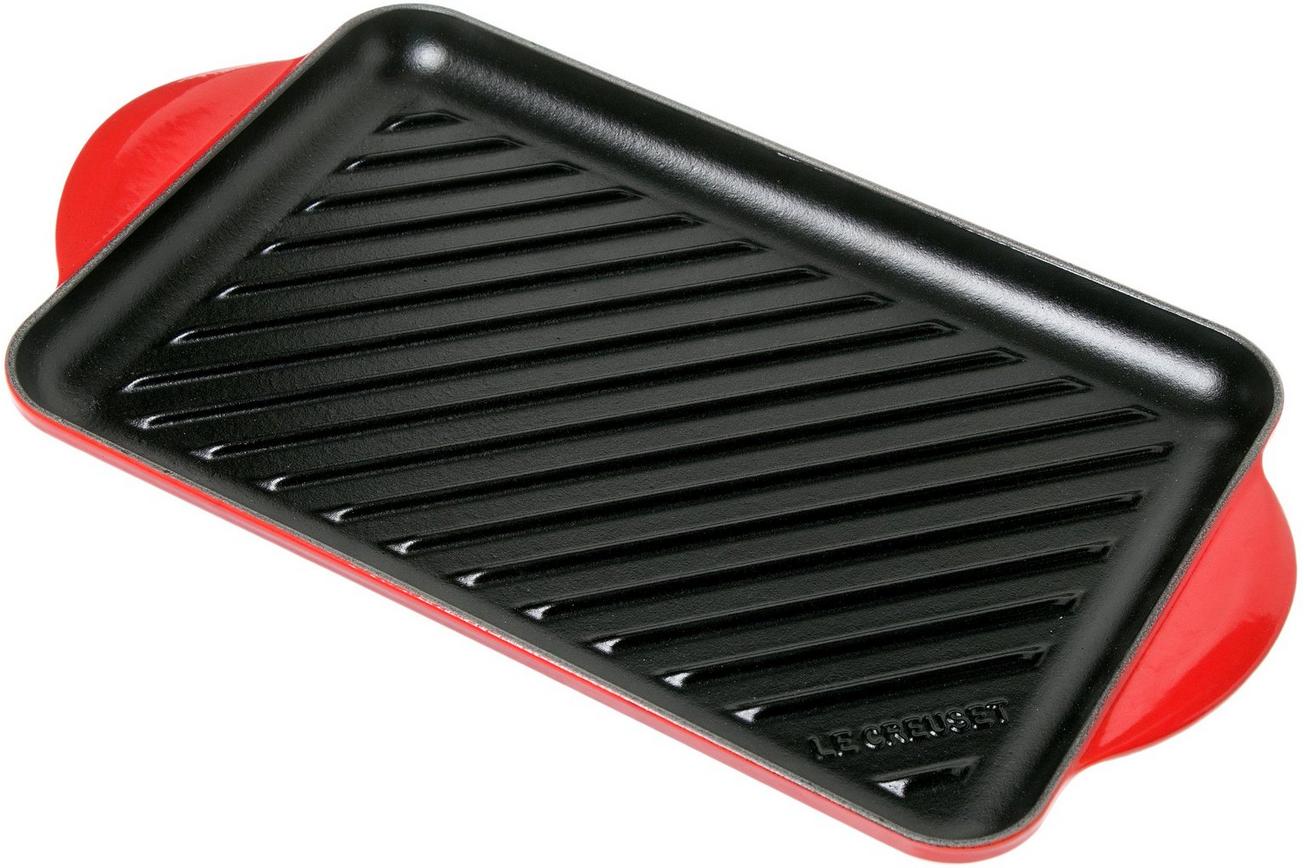 Le Creuset La Fonte émaillée rechthoekige grillpan 32 cm, rood