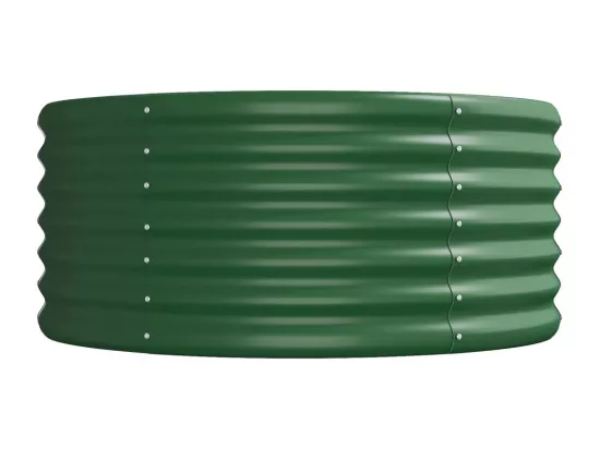 Lit surélevé de jardin Acier enduit de poudre 440x80x36 cm Vert
