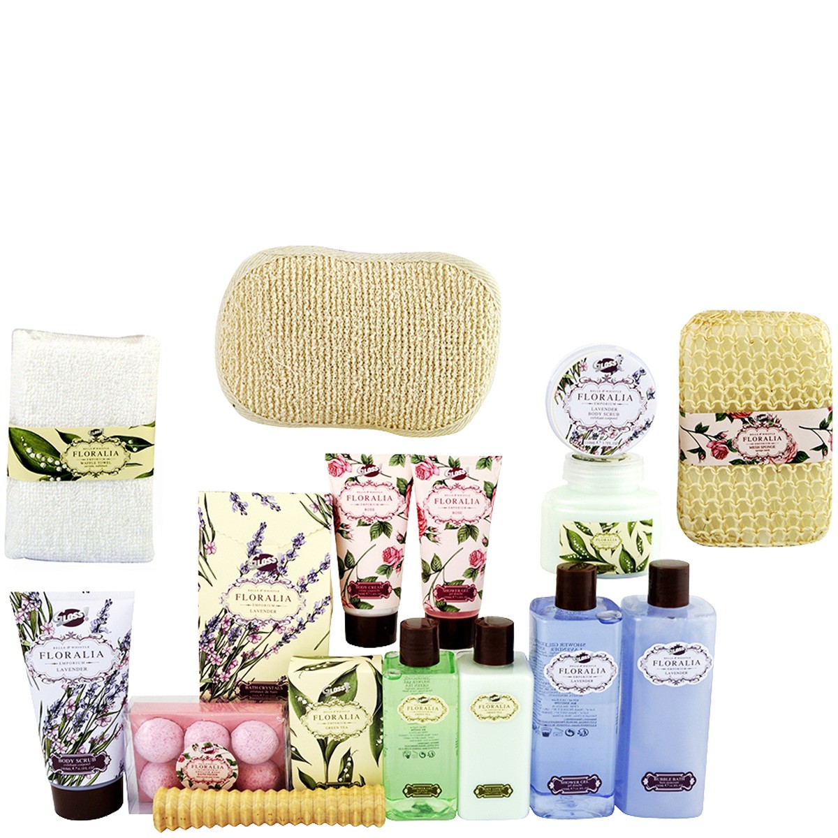 Corbeille de bain - Floralia - 17 produits