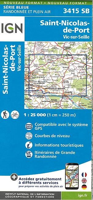 IGN - 3415 SB ST NICOLAS DE PORT 1 25 000
