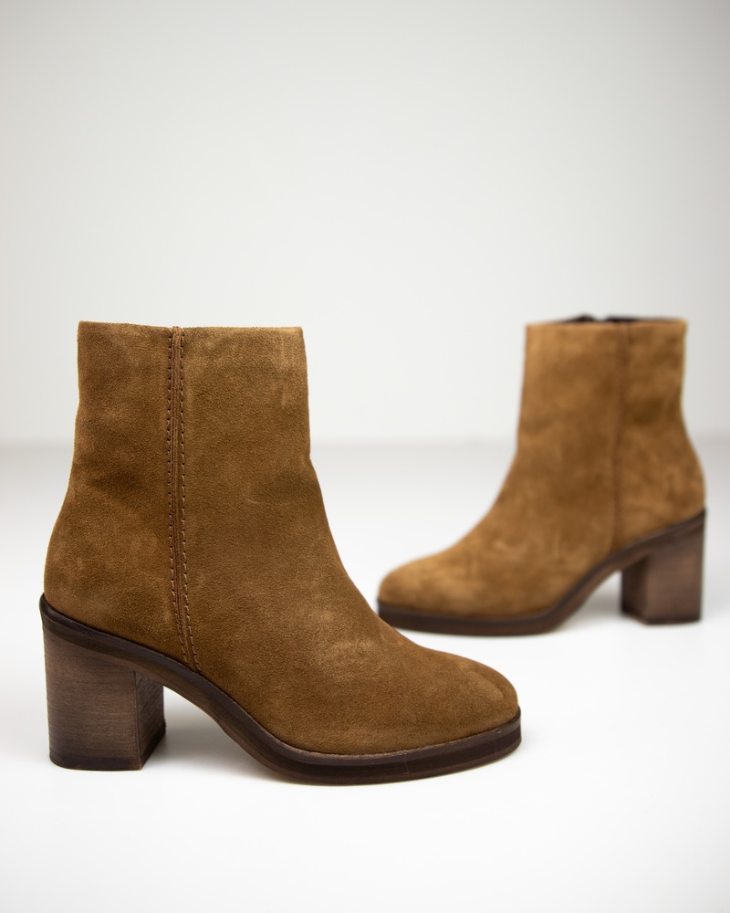 Nelson Rits- & gesloten boots  - cognac