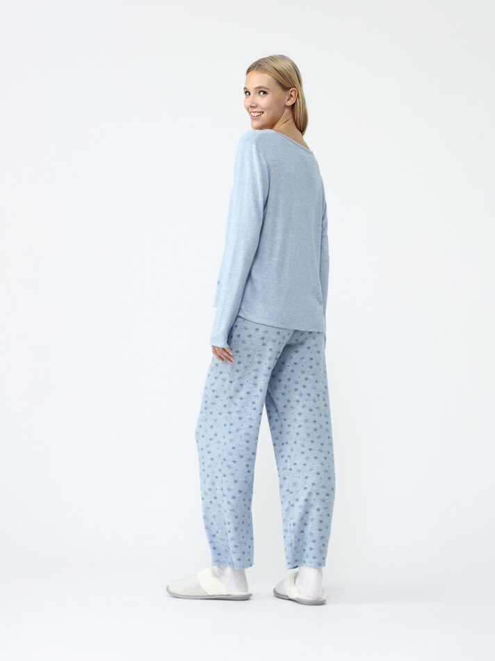 Conjunto de pijama estampado Mafalda - Azul claro