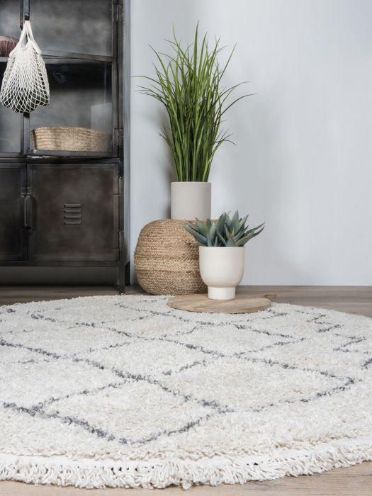 Vloerkleed Marrakesh Cream Rond ø160 ø160 cm