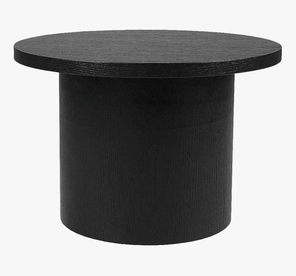 Sofabord svart - 75x75x49 cm ø 75