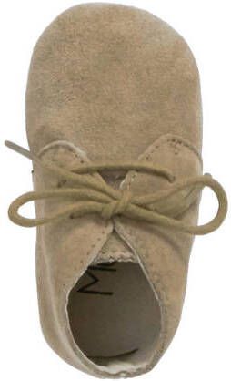 Mavies leren babyschoenen taupe Bruin Leer Effen 15 16