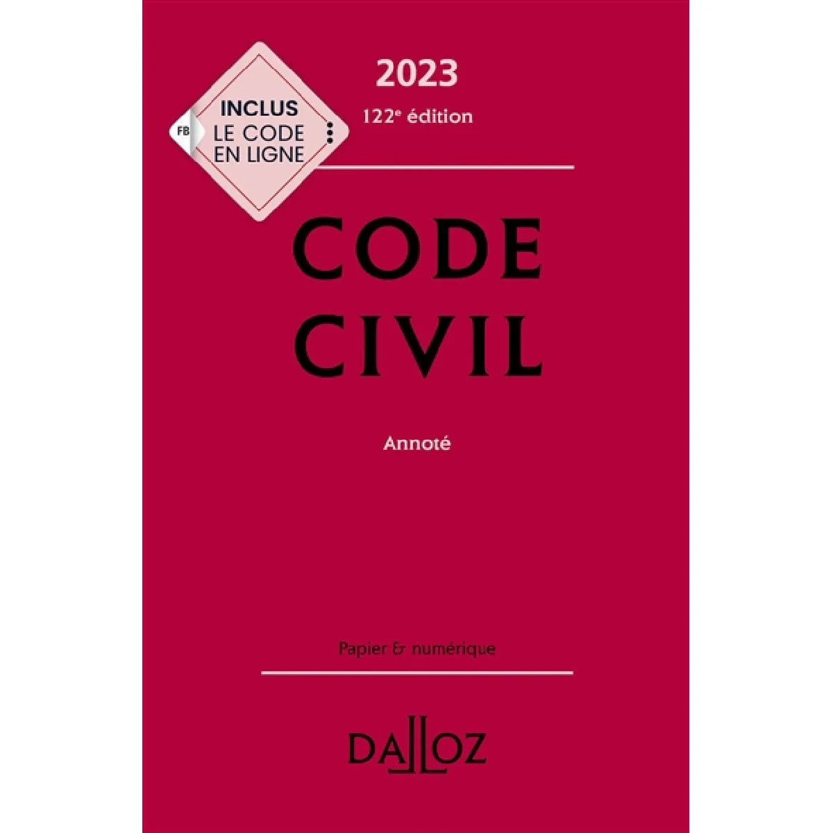 Code civil 2023, annoté · Occasion