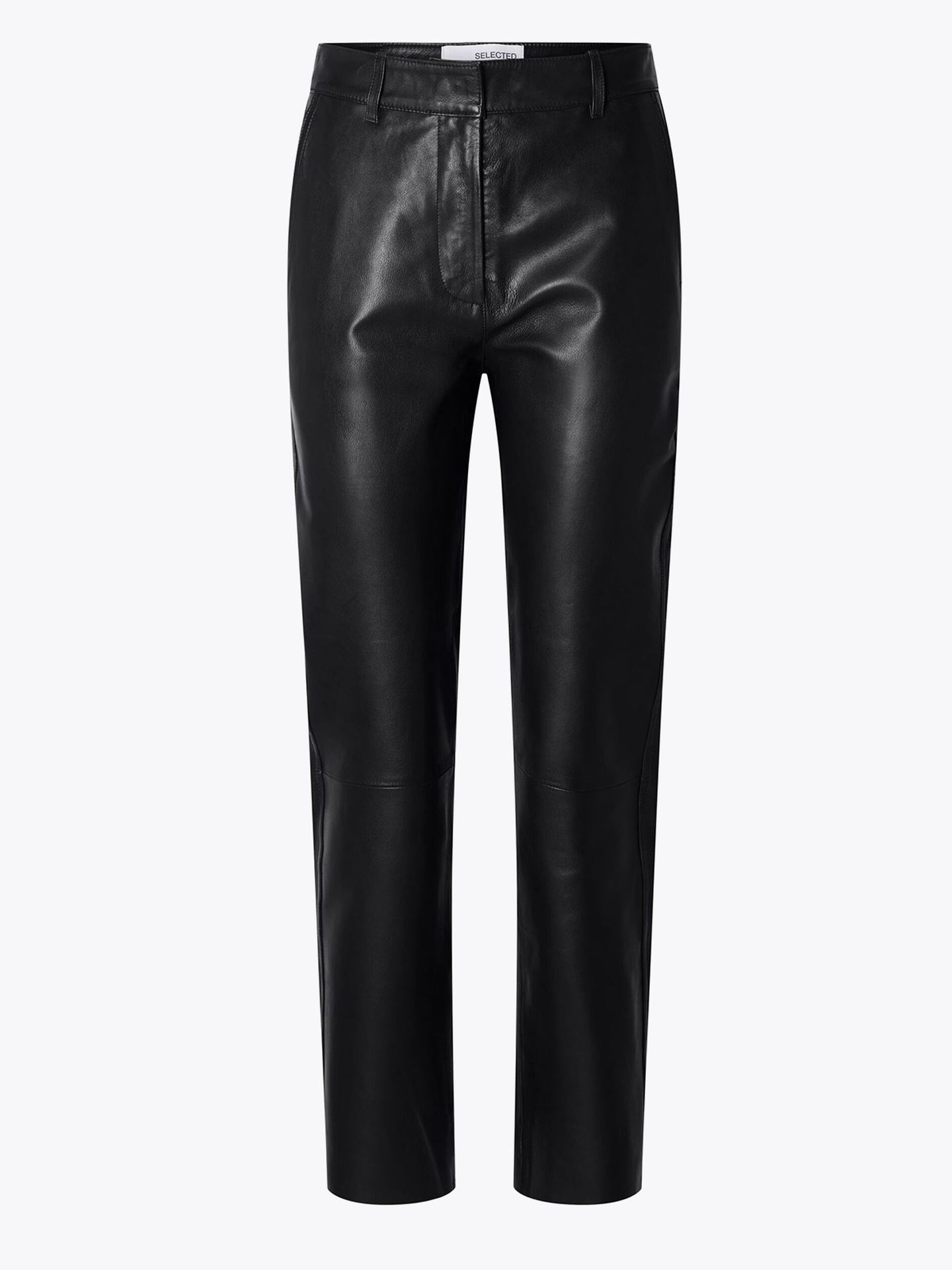 Marie Mid Waist Leather Pants