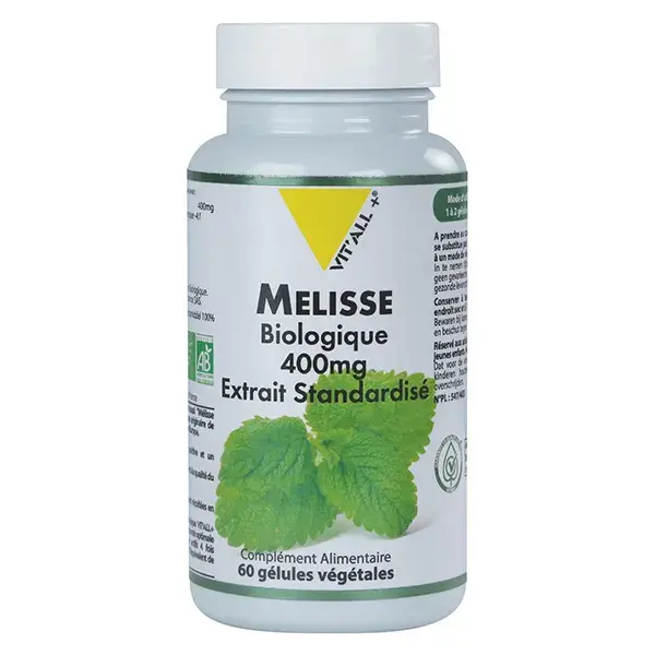 Vit'all+ Erva-cidreira Orgânica 400mg 60 Cápsulas Vegetais