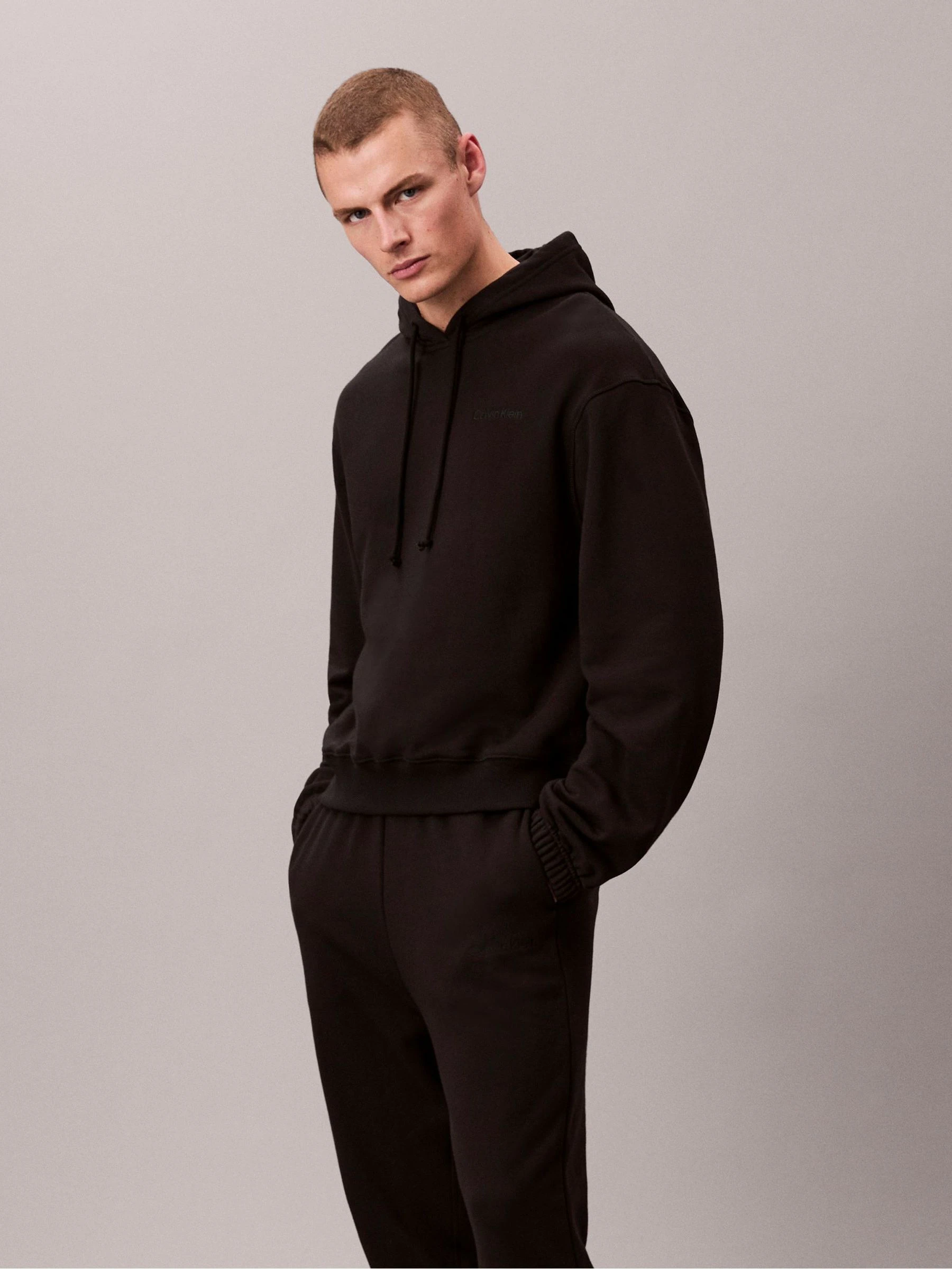 Zwart - Calvin Klein Cotton Terry Blend Lounge Joggers