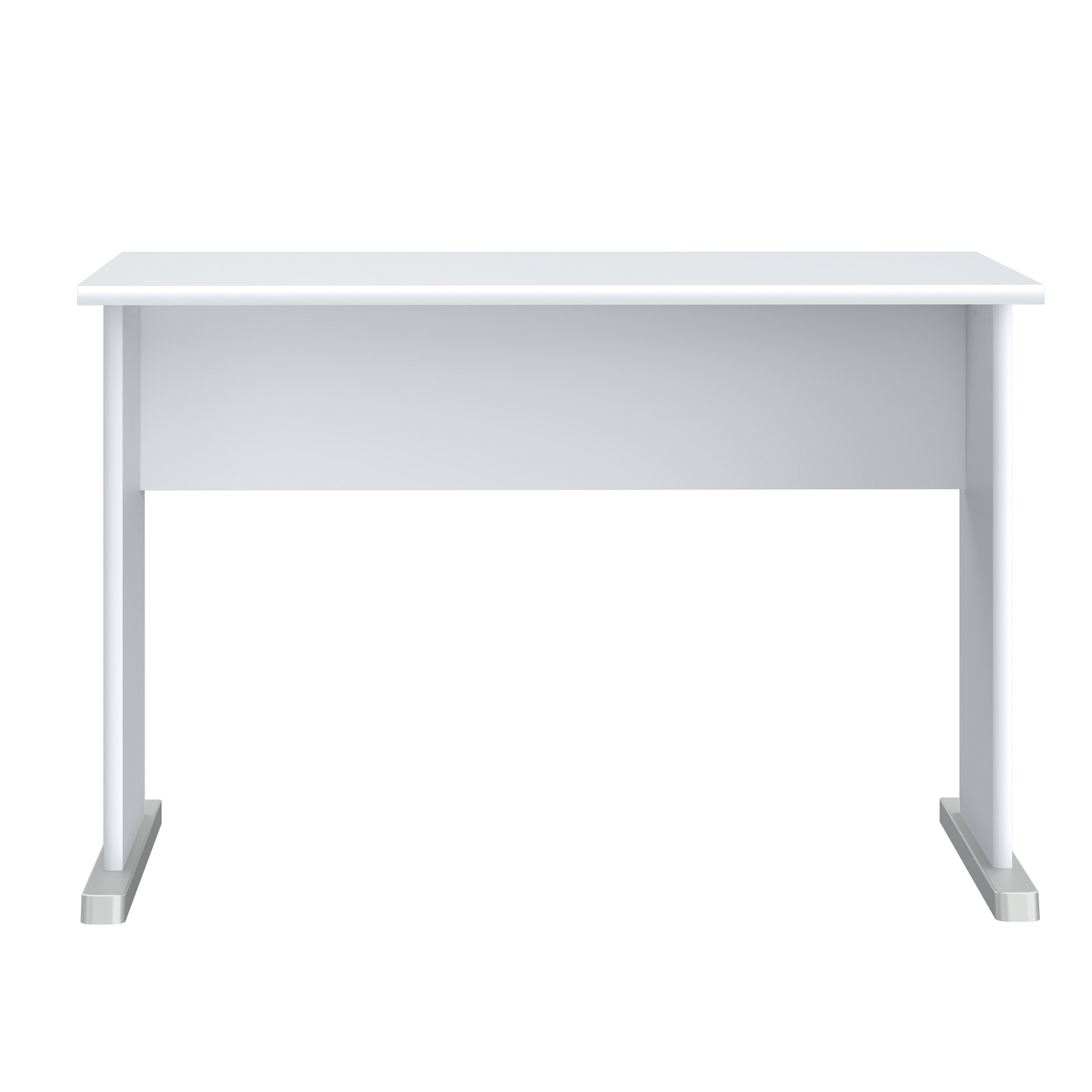 Schreibtisch - weiß-grau - 108 cm