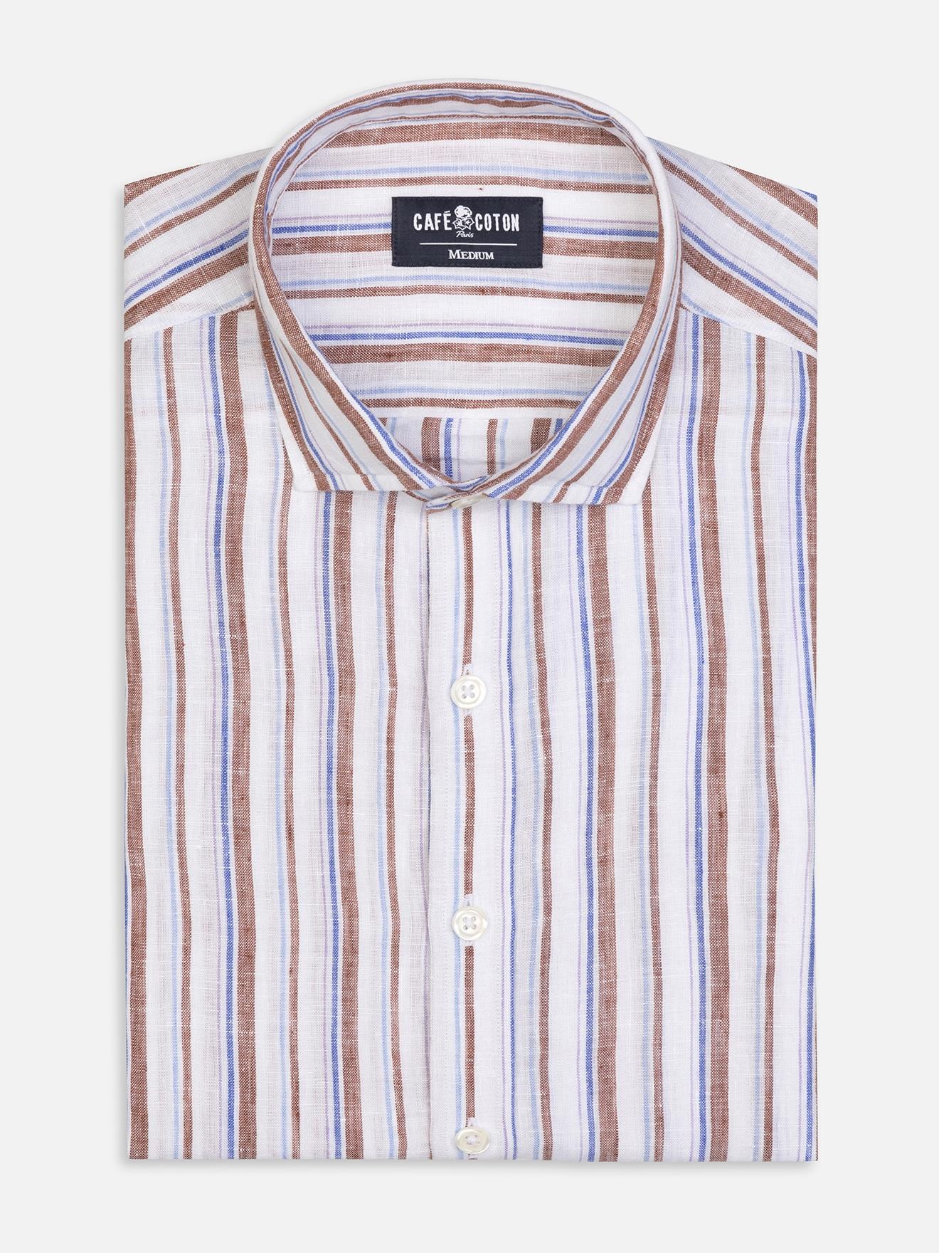 Chemise Ray en lin à rayures