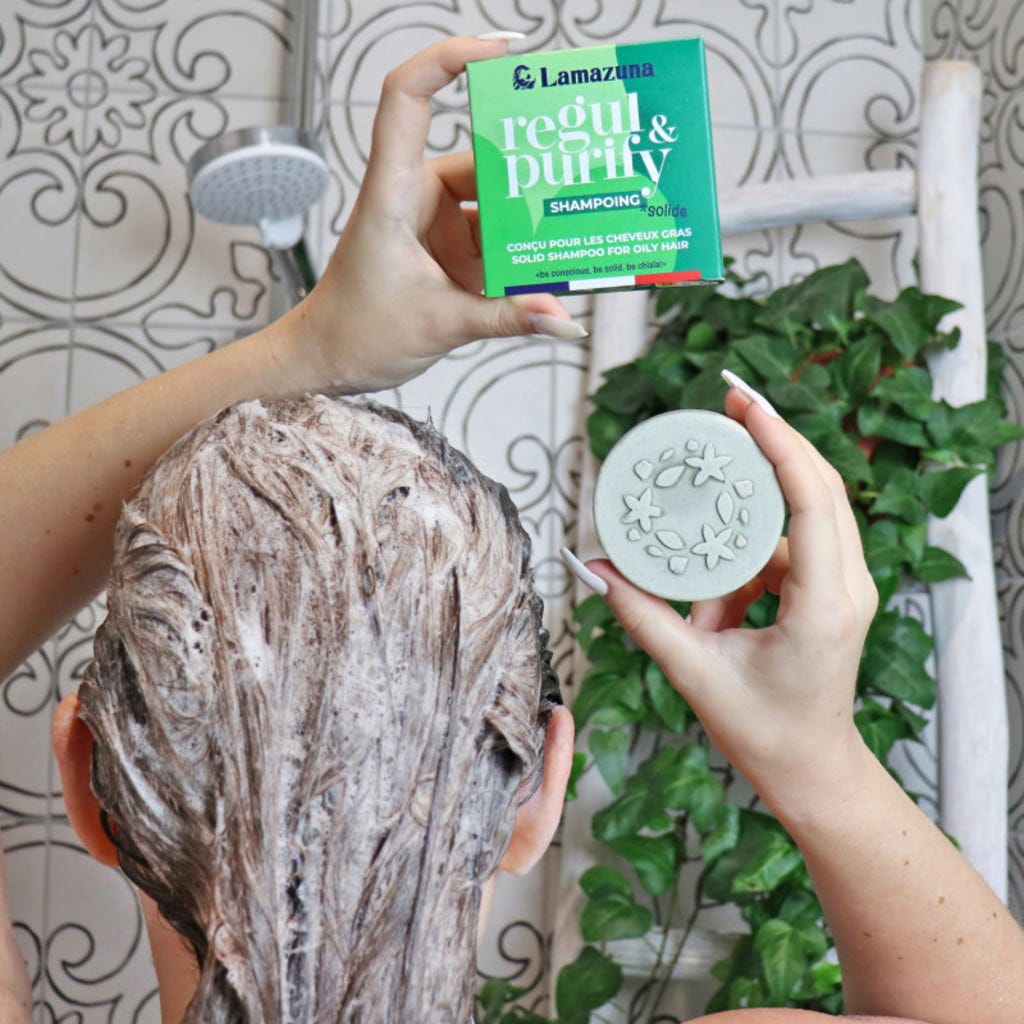 Lamazuna  regul & purify Festes Shampoo, 70 g