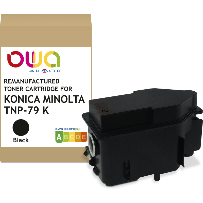 Toner remanufacturé OWA - standard - Noir - pour KONICA MINOLTA TNP-79K