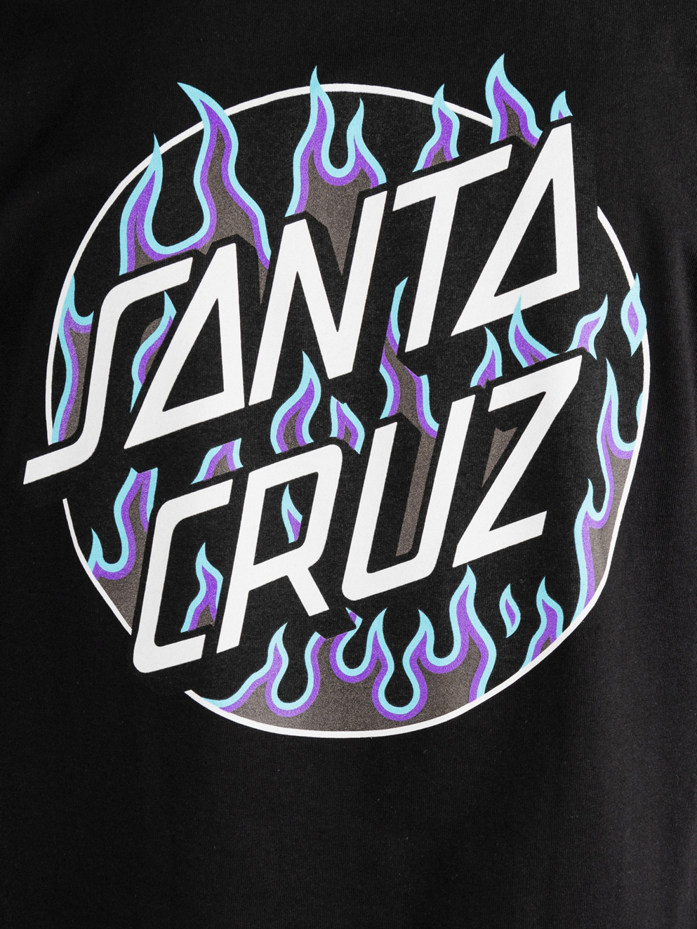 Santa Cruz X Thrasher Flame Dot T-Shirt black