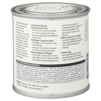 Karwei binnenlak hoogglans gebroken wit 250 ml