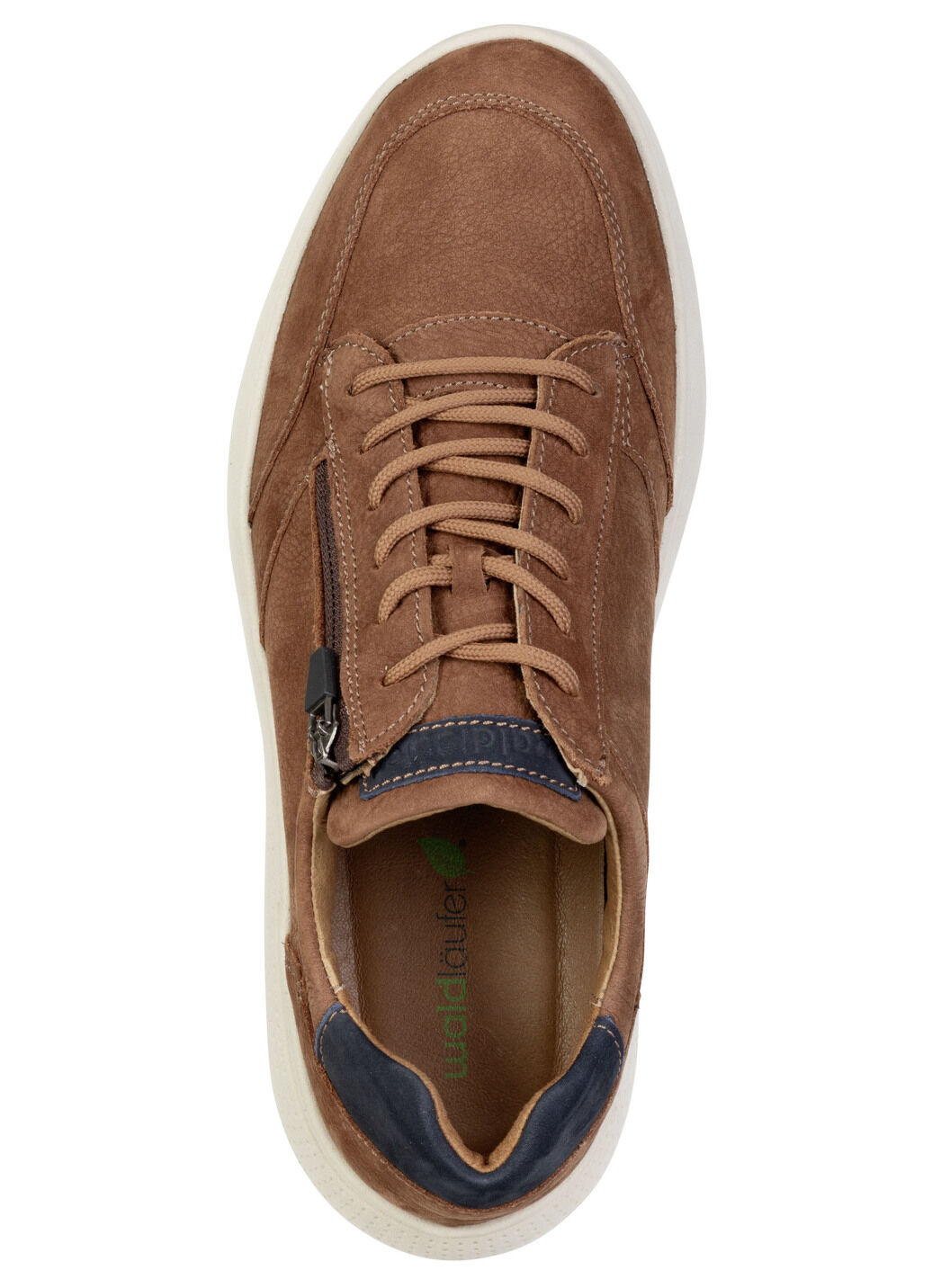 Waldläufer, bequeme Herren-Sneaker, Weite H, mit herausnehmbarem Fussbett