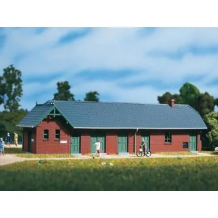 Auhagen 13314 - Bahnhofstoilette mit Stallung, Spur TT