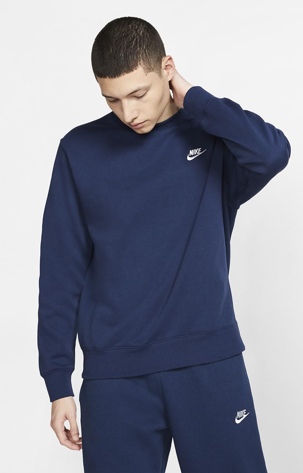 Sweat-shirt Nike Sportswear Club Fleece Bleu Marine pour homme