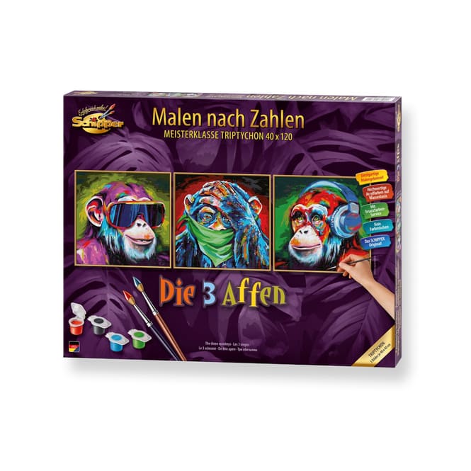 Schipper - Malen nach Zahlen - Die 3 Affen