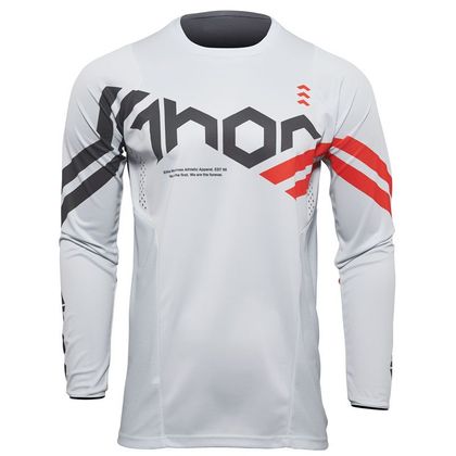 Maillot cross Thor PULSE CUBE GRAY ORANGE ENFANT - Gris / Orange