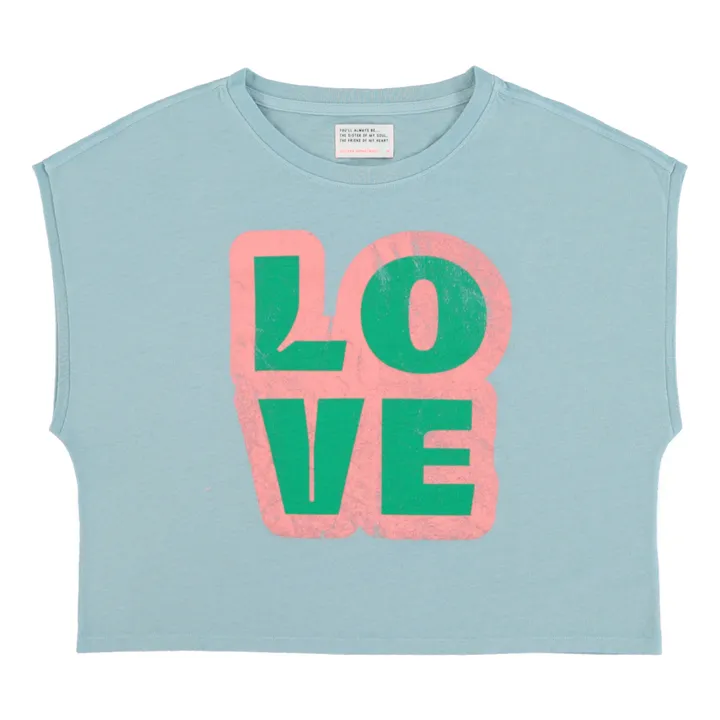 Sisters Department T-shirt Francesca Coton et Lin | Bleu ciel