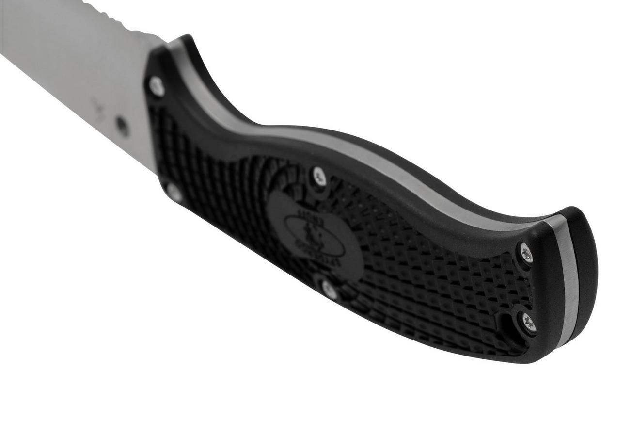 Spyderco FB31SBK2, Enuff 2, Leaf Shape, Serrated SpyderEdge, vaststaand mes