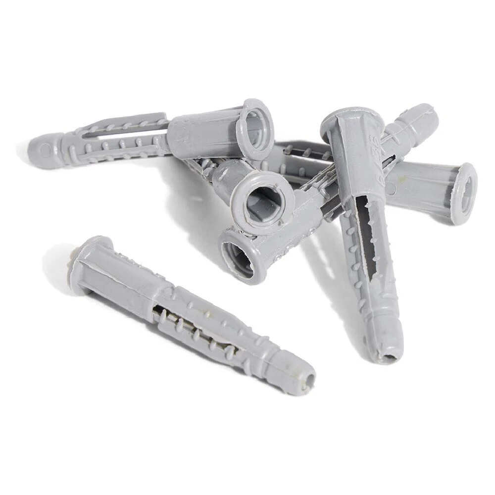 6 chevilles universelles en nylon tous matériaux avec vis - Ø6x35 mm