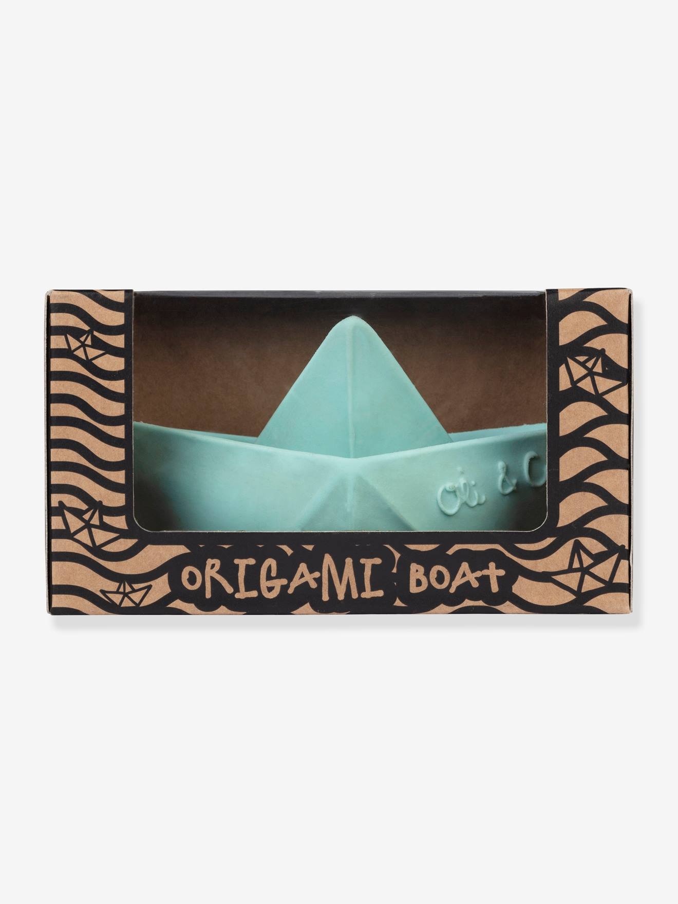 Brinquedo de banho em forma de barco de origami
