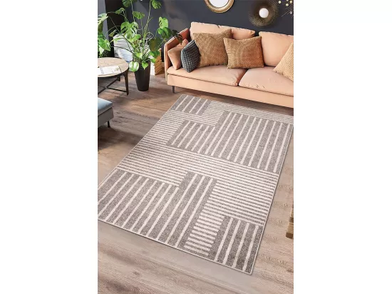 Tapis intérieur - géométrique - beige - 160 x 230 cm - PAULA