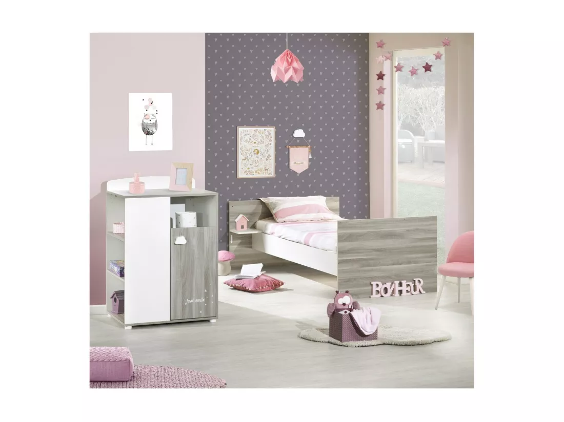 Lit Combiné 120x60 Evolutif en 90x190 en bois